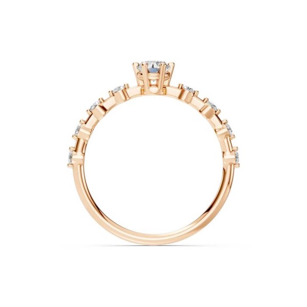 Дамски пръстен от розово злато с диаманти 0.30Ct и 0.16Ct Cara Diamanti K101-10144R(4.2)/14K