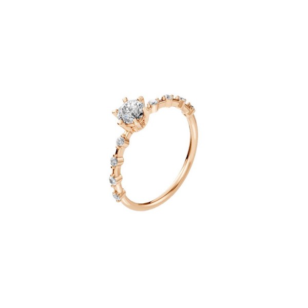 Дамски пръстен от розово злато с диаманти 0.30Ct и 0.16Ct Cara Diamanti K101-10144R(4.2)/14K
