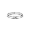 Дамски пръстен от бяло злато с диамант 0.15Ct Cara Diamanti K101-10151W(3.4)/14K