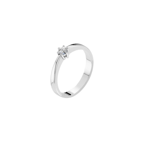 Дамски пръстен от бяло злато с диамант 0.15Ct Cara Diamanti K101-10151W(3.4)/14K