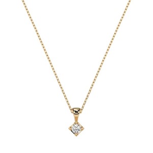 Златно дамско колие с диамант 0.08Ct Cara Diamanti K104-10014Y(2.7)/14K