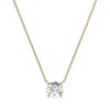 Златно дамско колие с диамант 0.30Ct K104-10040Y(4.2)/14K