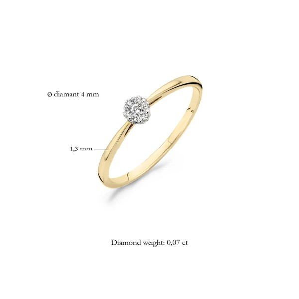 Златен дамски пръстен с диамант Blush 1609BDI