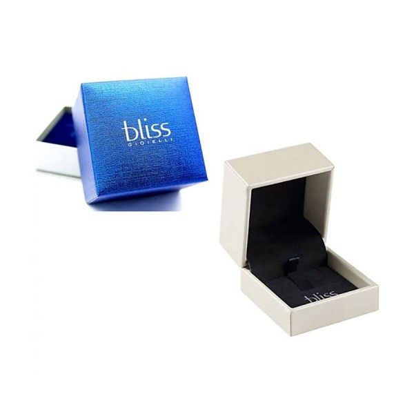 Дамски златни обеци с диаманти и сапфир Bliss 20069991