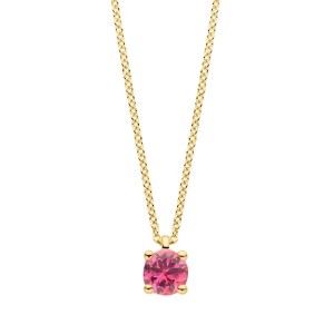 Златно колие с рожден камък турмалин (месец октомври) Blush 3200YPT
