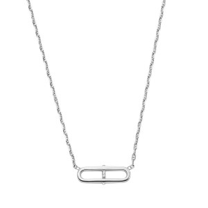 Сребърно дамско колие Fossil JFS00636040