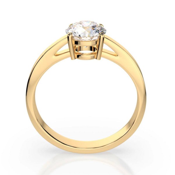 Златен дамски пръстен с диамант 0.70Ct Cara Diamanti K101-10012Y(5.7)