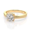 Златен дамски пръстен с диамант 0.70Ct Cara Diamanti K101-10012Y(5.7)