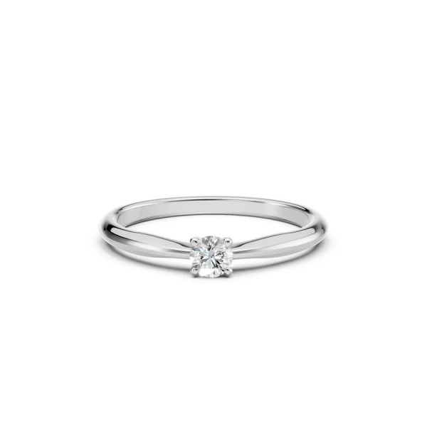 Дамски пръстен от бяло злато с диамант 0.20Ct Cara Diamanti K101-10021W(3.7)/14K