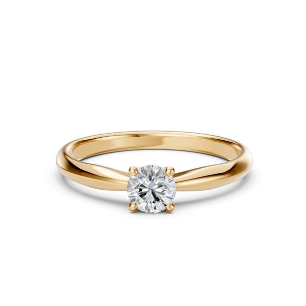 Златен дамски пръстен с диамант 0.50Ct