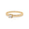 Златен дамски пръстен с диамант 0.10Ct Cara Diamanti K101-10036Y(3.0)/14K
