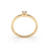 Златен дамски пръстен с диамант 0.10Ct Cara Diamanti K101-10036Y(3.0)/14K