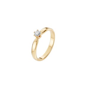 Златен дамски пръстен с диамант 0.20Ct Cara Diamanti K101-10040Y(3.7)/14K