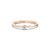Дамски пръстен от розово злато с диамант 0.10Ct Cara Diamanti K101-10125R(3.0)/14K