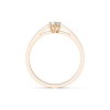 Дамски пръстен от розово злато с диамант 0.10Ct Cara Diamanti K101-10125R(3.0)/14K