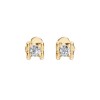 Златни дамски обеци с диаманти 0.20Ct Cara Diamanti K102-10013/2Y(3.0)/14K