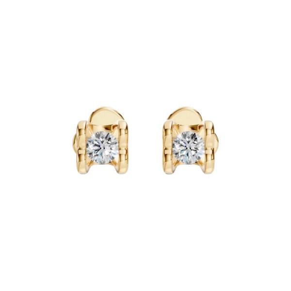 Златни дамски обеци с диаманти 0.20Ct Cara Diamanti K102-10013/2Y(3.0)/14K