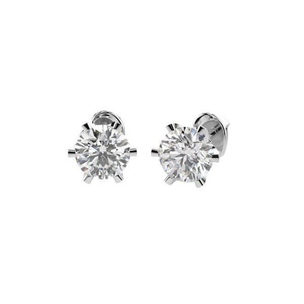 Дамски обеци от бяло злато с диаманти 1.40Ct Cara Diamanti K102-10040W(5.7)