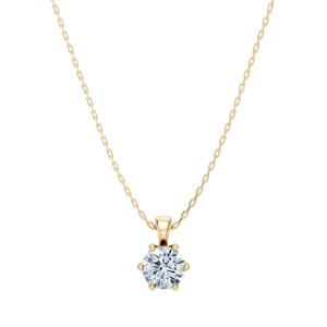 Златно дамско колие с диамант 0.70Ct Cara Diamanti K104-10004Y(5.7)/14K