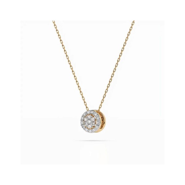 Златно дамско колие с диаманти 0.08Ct и 0.07Ct Cara Diamanti K104-10038Y/14K