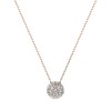 Златно дамско колие с диаманти 0.08Ct и 0.07Ct Cara Diamanti K104-10038Y/14K