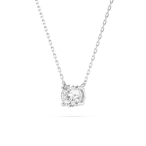 Дамско колие от бяло злато с диамант 0.50Ct K104-10040W(5.1)