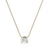 Златно дамско колие с диамант 0.50Ct K104-10040Y(5.1)/14K