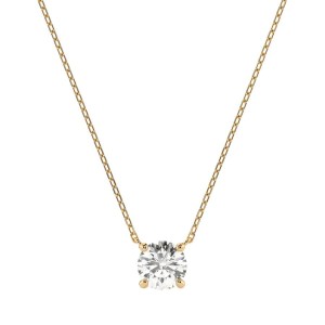 Златно дамско колие с диамант 0.50Ct K104-10040Y(5.1)/14K