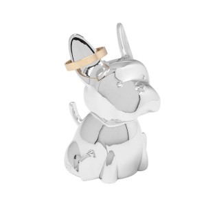 Поставка за пръстени Umbra Zoola Frenchie, цвят хром