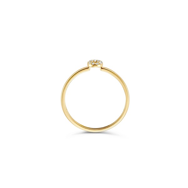Златен дамски пръстен с цирконии Blush 1217YZI