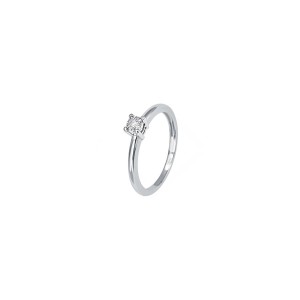 Дамски пръстен от бяло злато с диамант Bliss 20069895