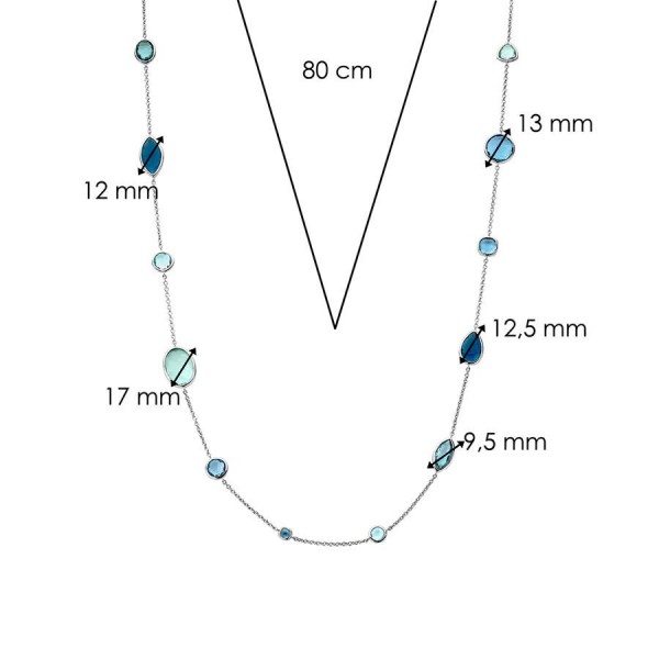 Сребърно дамско колие Ti Sento 34077DB