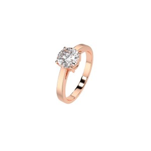 Дамски пръстен от розово злато с диамант 1.00Ct Cara Diamanti K101-10012/1R(6.5)/14K