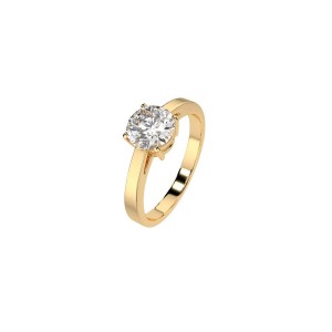 Златен дамски пръстен с диамант 1.00Ct Cara Diamanti K101-10012/1Y(6.5)/14K