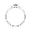 Дамски пръстен от бяло злато с диамант 0.45Ct