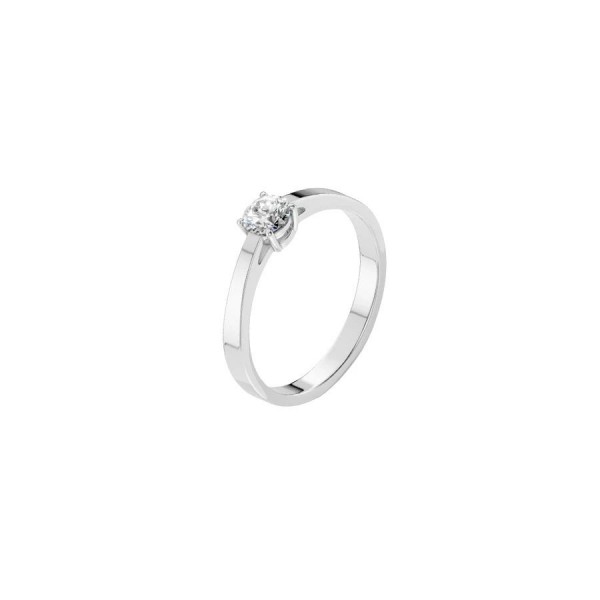 Дамски пръстен от бяло злато с диамант 0.45Ct