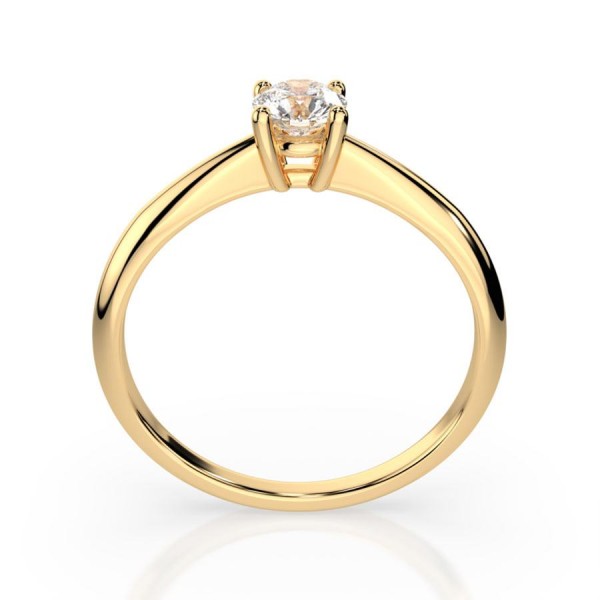 Златен дамски пръстен с диамант 0.35Ct Cara Diamanti K101-10021Y(4.5)
