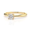 Златен дамски пръстен с диамант 0.35Ct Cara Diamanti K101-10021Y(4.5)