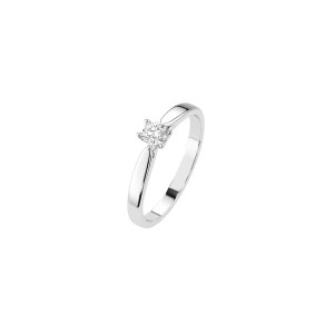 Дамски пръстен от бяло злато с диамант 0.15Ct Cara Diamanti K101-10046W(3.4)/14K