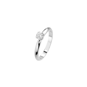 Дамски пръстен от бяло злато с диамант 0.30Ct