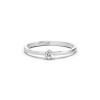 Дамски пръстен от бяло злато с диамант 0.10Ct Cara Diamanti K101-10125W(3.0)/14K