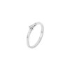 Дамски пръстен от бяло злато с диамант 0.10Ct Cara Diamanti K101-10125W(3.0)/14K