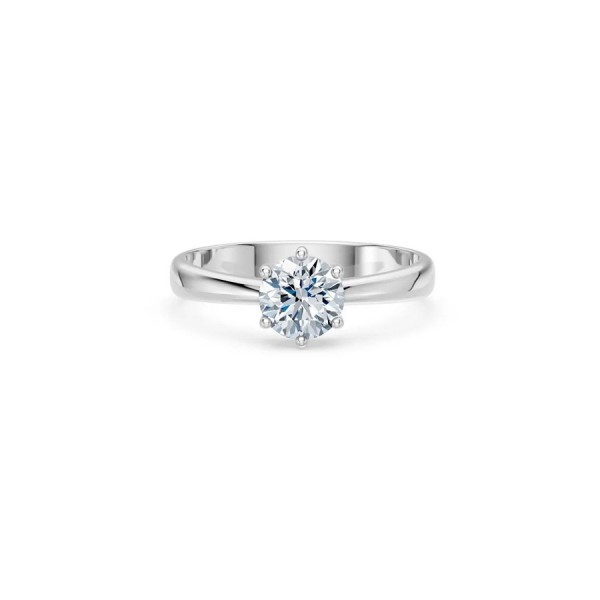 Дамски пръстен от бяло злато с диамант 1.00Ct Cara Diamanti K101-10151W(6.5)/14K
