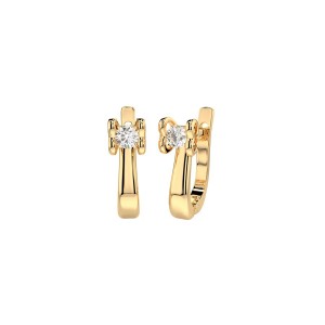 Дамски златни обеци с диаманти Cara Diamanti K102-10013Y