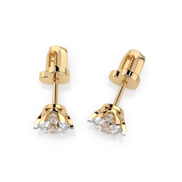 Дамски обеци от жълто злато с диаманти 0.70Ct Cara Diamanti K102-10040Y(4.7)