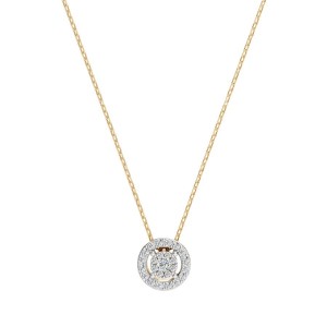 Златно дамско колие с диаманти 0.03Ct и 0.11Ct Cara Diamanti K104-10002Y(2.0)/14K