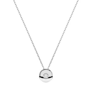 Дамско колие от бяло злато с диамант 0.04Ct Cara Diamanti K104-10015W(2.2)/14K