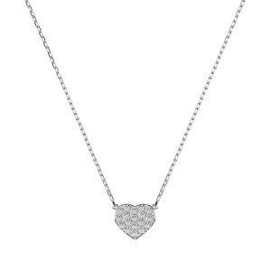 Дамско колие от бяло злато с диаманти 0.09Ct Cara Diamanti K104-10059W/14K