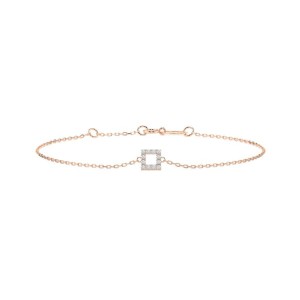 Дамска гривна от розово злато с диаманти 0.06Ct Cara Diamanti K105-10016R/14K