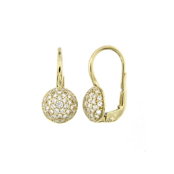 Дамски златни обеци Cara Diamanti OR4946G
